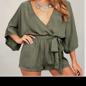 Chic Olive Green Romper